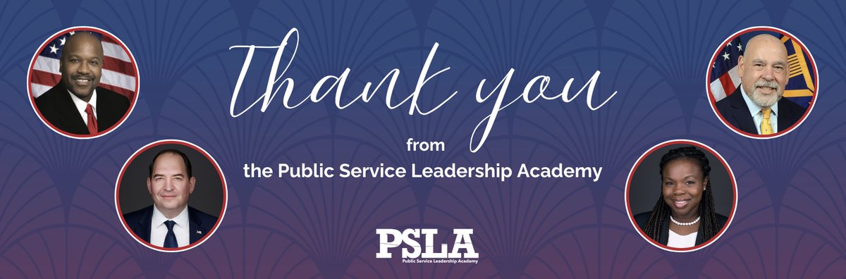 Public Service Leadership Academy (@thepsla) on Twitter photo 📣 As we close out the year, the Public Service Leadership Academy extends a heartfelt THANK YOU!
Whether you submitted a nomination, sponsored, attended, volunteered, or were one of the amazing honorees for the <a href="/STTCAwards/">Service to the Citizen® Awards</a> , this program thrives because of YOU. 📣 As we close out the year, the Public Service Leadership Academy extends a heartfelt THANK YOU!
Whether you submitted a nomination, sponsored, attended, volunteered, or were one of the amazing honorees for the <a href="/STTCAwards/">Service to the Citizen® Awards</a> , this program thrives because of YOU.