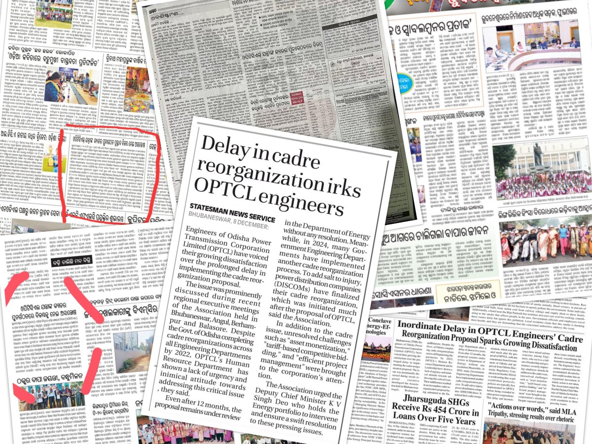 OPTRA_OPTCL's tweet photo. Zonal meetings of @OPTRA_OPTCL held in the month of Dec'24. Engineers expressed their #discontent on #Cadre_Restructuring, #Asset_Monetization &amp; other issues. Letter, snapshots and press releases of the events are shared below. @CMO_Odisha @KVSinghDeo1 @EnergyOdisha @SecyChief https://t.co/bNkucE3NDF