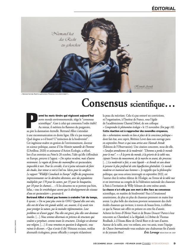 Bertrand Alliot (@alliotbertrand) on Twitter photo Dans son édito du dernier N° de <a href="/ChassesInterna1/">Chasses Internationales</a>, Eric Lerouge revient sur la polémique après mon entretien à <a href="/LePoint/">Le Point</a> avec <a href="/ErwanSeznec/">Erwan Seznec</a> sur la #Biodiversité !
Merci pour son soutien et longue vie à Chasses Internationales. Dans son édito du dernier N° de <a href="/ChassesInterna1/">Chasses Internationales</a>, Eric Lerouge revient sur la polémique après mon entretien à <a href="/LePoint/">Le Point</a> avec <a href="/ErwanSeznec/">Erwan Seznec</a> sur la #Biodiversité !
Merci pour son soutien et longue vie à Chasses Internationales.