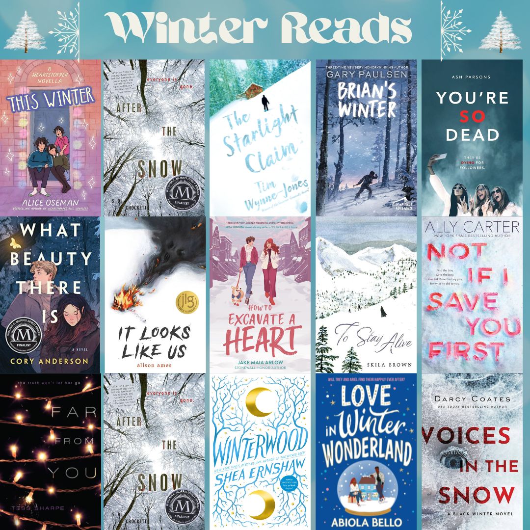 Check out one of these wintery reads to enjoy on winter break!
.
.
.
#ehs #eurekawildcats #ehsreads #highschool #highschoollibrary #library #librarylife #book #teenlibrary #teenlibrarian #socialmediaforlibrarians #yabookstagrammer #yabooks #winter #winterbreak