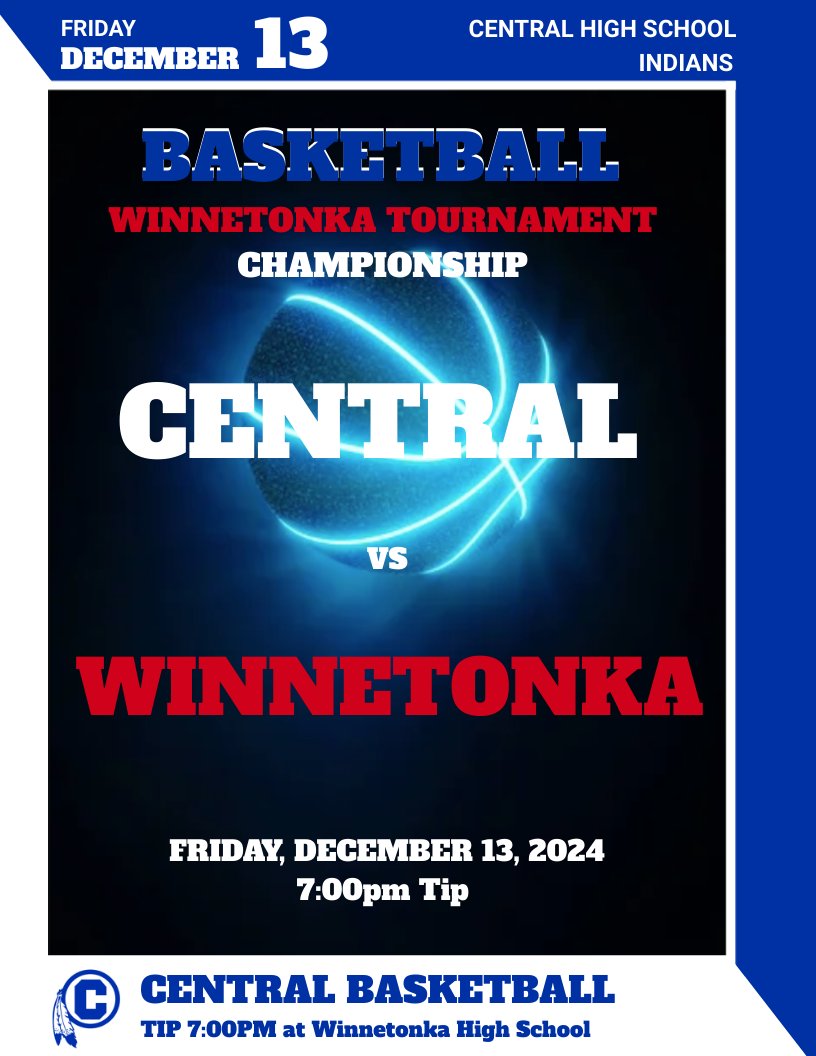 David Lau (@dclau5) on Twitter photo CSi CHAMPIONSHIP GAMEDAY: Central <a href="/Basketball_CHS/">Indians Basketball</a> battles host Winnetonka in the Winnetonka Tournament Championship. Tip set for 7:00pm. Go Indians! <a href="/CHS_Indians/">St. Joe Central HS</a> <a href="/KQ2SPORTS/">KQ2Sports</a> <a href="/SJNPSports/">News-Press NOW Sports</a> CSi CHAMPIONSHIP GAMEDAY: Central <a href="/Basketball_CHS/">Indians Basketball</a> battles host Winnetonka in the Winnetonka Tournament Championship. Tip set for 7:00pm. Go Indians! <a href="/CHS_Indians/">St. Joe Central HS</a> <a href="/KQ2SPORTS/">KQ2Sports</a> <a href="/SJNPSports/">News-Press NOW Sports</a>