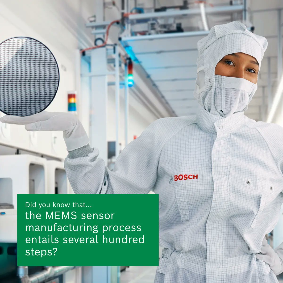 Bosch MEMS (@boschmems) on Twitter photo Did you know that we at #BoschSensortec manufacture 100 percent of our sensors ourselves?๐จโ๐งOur MEMS sensors are manufactured under strict cleanroom conditions and take over three months and several hundred steps to complete! want to know why? Click here:bosch-sensortec.com/about-us/our-cโฆ Did you know that we at #BoschSensortec manufacture 100 percent of our sensors ourselves?๐จโ๐งOur MEMS sensors are manufactured under strict cleanroom conditions and take over three months and several hundred steps to complete! want to know why? Click here:bosch-sensortec.com/about-us/our-cโฆ