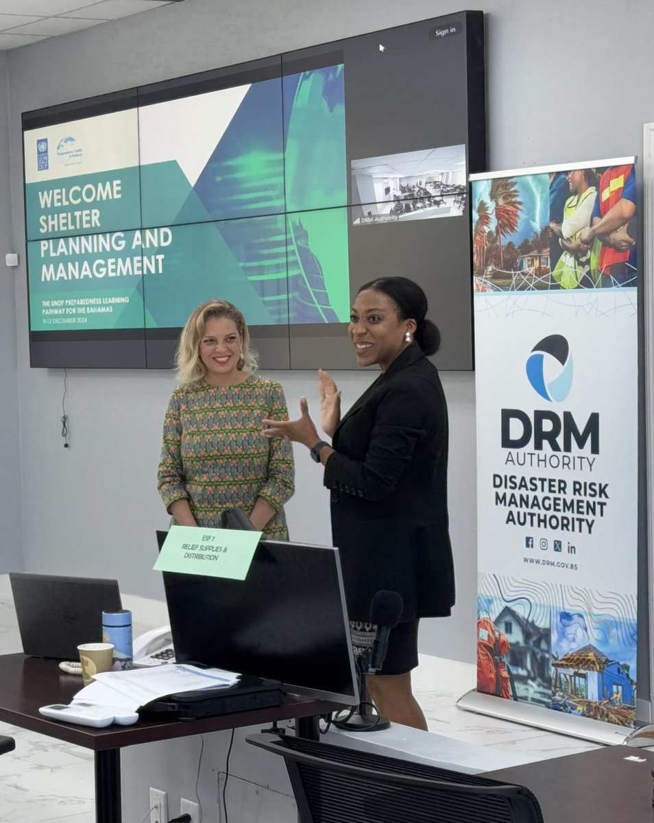 UNDPGeneva's tweet image. .@UNDP launched the Preparedness Learning Pathway this week in The Bahamas 🇧🇸 — joined by @FEMA, @UNMigration, @UNDRR &amp;amp; more

🎯Our goal: Empower @drm_authority with the tools &amp;amp; knowledge for disaster preparedness

Together, we #UpskillShareInteract!