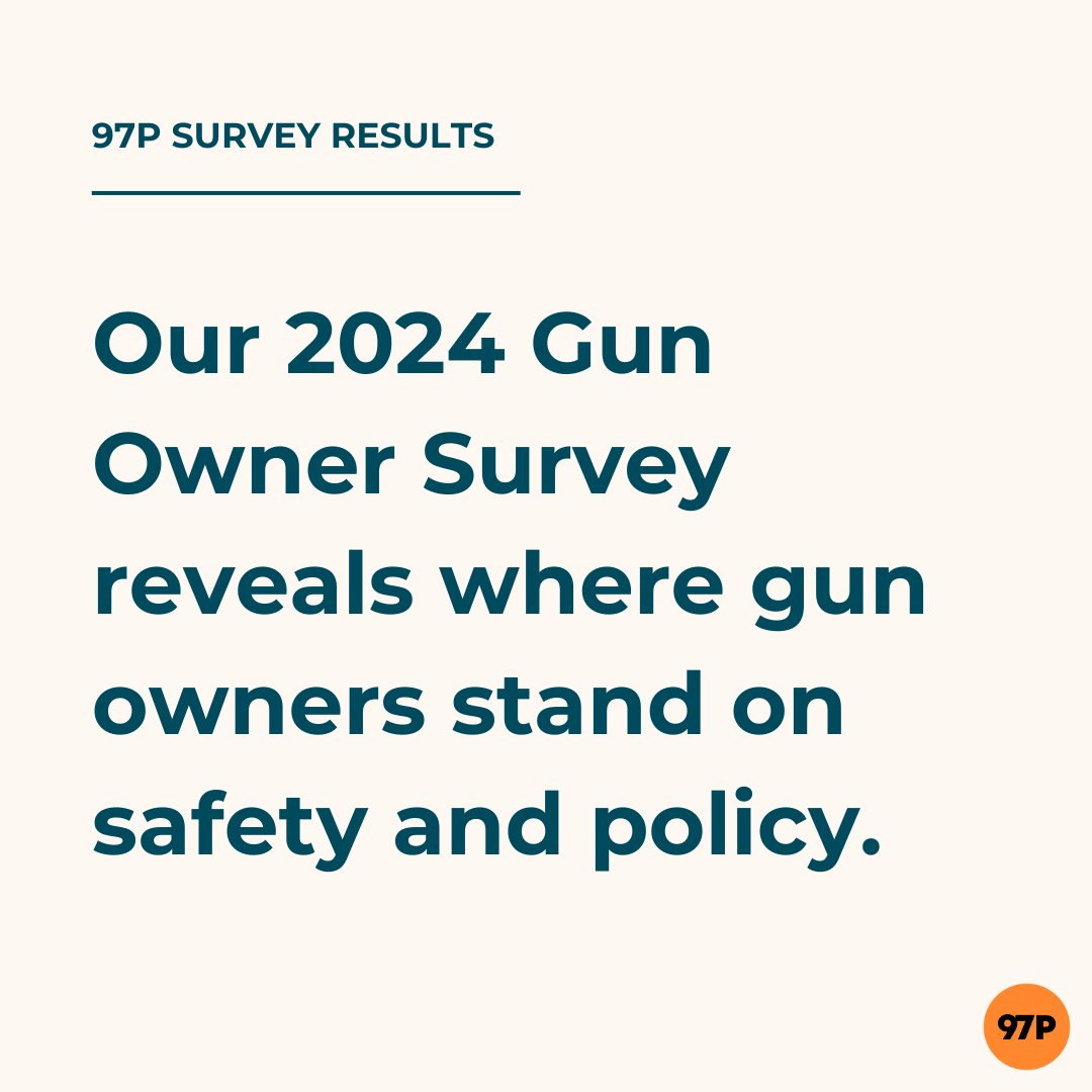 97Percentorg's tweet image. The 2024 Gun Owner Survey is full of important insights:

✔️ Widespread Policy Support: Nearly 85% of gun owners back universal background checks and policies disqualifying violent offenders.
✔️ Red Flag Laws &amp;amp; Permits: 72% support red flag laws, and 62% favor state-level permits…