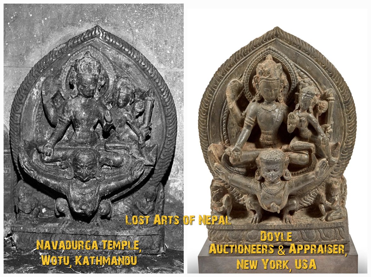 FAITH STOLEN - BREAKING NEWS 

This 17th Century Image of GARUDASANA VISHNU WITH CONSORT, Stolen From the NAVADURGA TEMPLE, Wotu Tole, Kathmandu, Has Been Located Sold at DOYLE AUCTIONEERS &amp; APPRAISERS, New York, USA.
<a href="/NHRCampaign/">Nepal Heritage Recovery Campaign</a> <a href="/poetryinstone/">vj @ poetryinstone 🇮🇳</a> <a href="/artcrimeprof/">Erin L. Thompson</a> <a href="/DrEmilineSmith/">Emiline Smith</a>