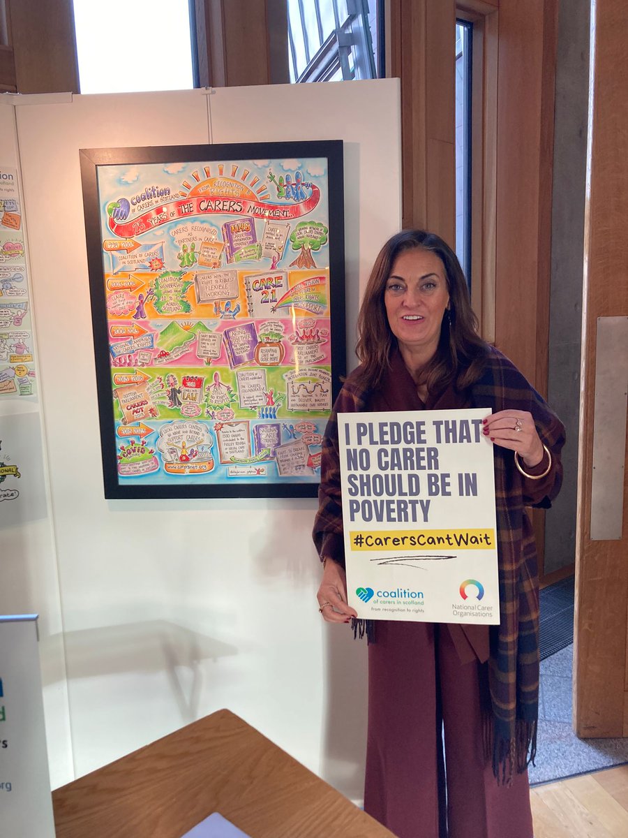 Coalition of Carers in Scotland (COCIS) (@carerscoalition) on Twitter photo Around 100,000 unpaid carers in Scotland are currently living in poverty.
Thank you <a href="/CStevensonSNP/">Collette Stevenson MSP</a> for speaking to us about unpaid carers and for supporting the pledge that no carer should find themselves in poverty because of their caring role.
#CarersCantWait Around 100,000 unpaid carers in Scotland are currently living in poverty.
Thank you <a href="/CStevensonSNP/">Collette Stevenson MSP</a> for speaking to us about unpaid carers and for supporting the pledge that no carer should find themselves in poverty because of their caring role.
#CarersCantWait
