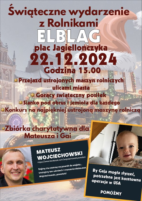 Damian Murawiec (@damian_murawiec) on Twitter photo Serdecznie zapraszamy do Elbląga 🚜🎅 <a href="/OOPRinfo/">OOPR</a> <a href="/RuchMF/">Ruch Młodych Farmerów</a> <a href="/PRolnikow/">Partia Twiterowych Rolników</a> Serdecznie zapraszamy do Elbląga 🚜🎅 <a href="/OOPRinfo/">OOPR</a> <a href="/RuchMF/">Ruch Młodych Farmerów</a> <a href="/PRolnikow/">Partia Twiterowych Rolników</a>