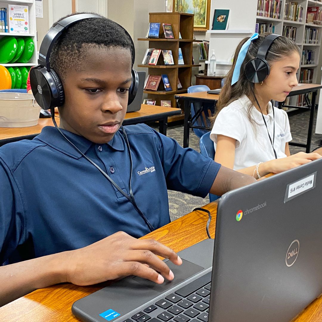 CarmelCougars's tweet photo. This week, our ES students dove into the "Hour of Code"! It's a fun week designed to spark interest in computer science around the globe. They had fun crafting their own code with some awesome online tools! Great job, future tech stars! π» #ccses #ccsvalues-excellingineducation https://t.co/7RJ8c2nAdD