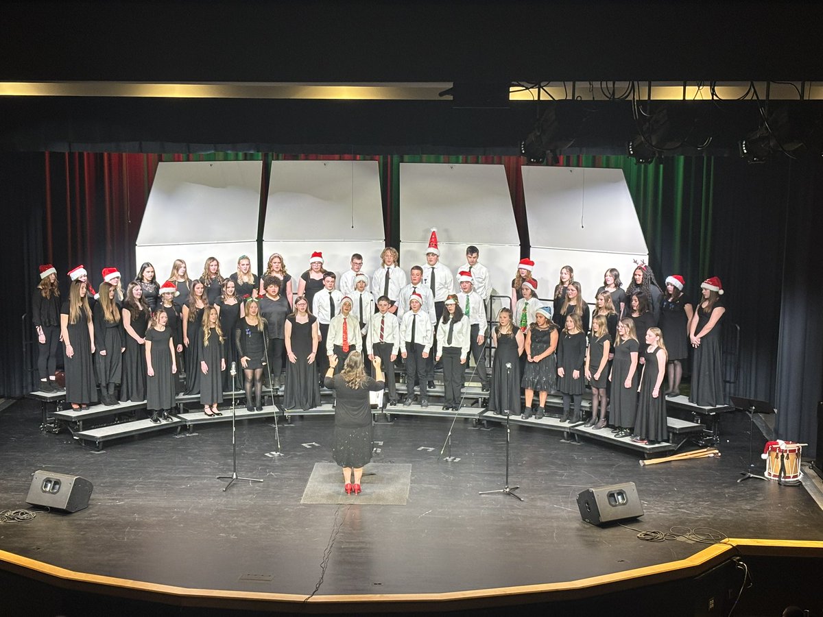 SMShawks's tweet photo. Happy Holidays from our Choirs! #BlackhawkPRIDE https://t.co/khCbBaFrAX