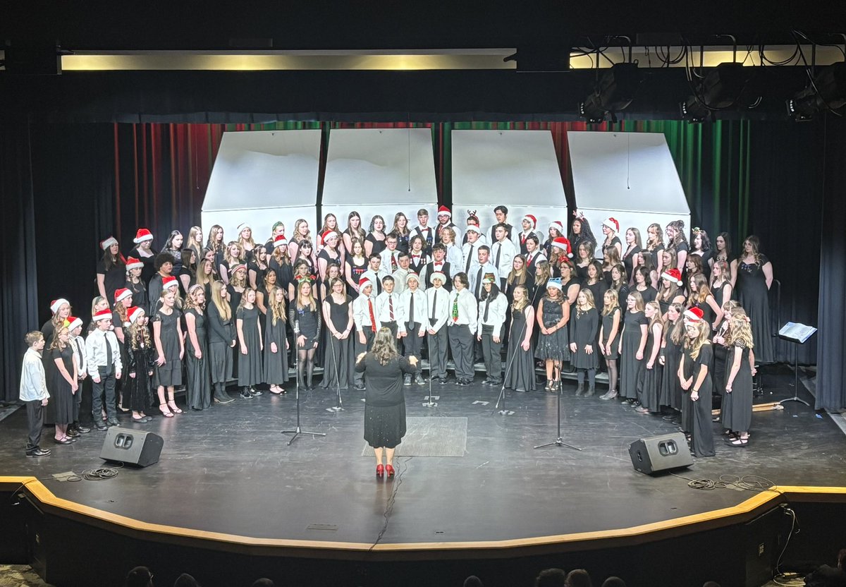 SMShawks's tweet photo. Happy Holidays from our Choirs! #BlackhawkPRIDE https://t.co/khCbBaFrAX