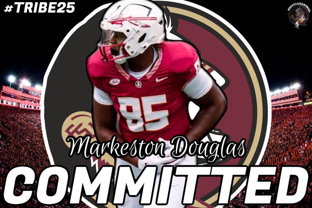 CentralNorvell's tweet photo. UPDATE: BOOM! Arizona State tight end transfer Markeston Douglas has committed to Florida State.
Douglas was with the Seminoles from 2021-2023. https://t.co/9pk6PPyt5n