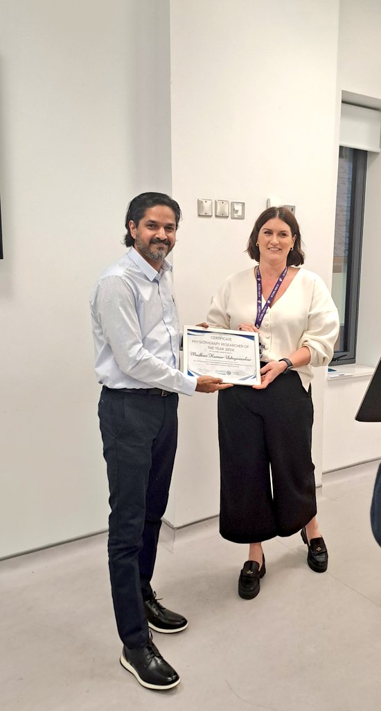 Madhav Kumar (@madhavkumar03) on Twitter photo Delighted to receive physiotherapy researcher of the year 2024 award. Thanks to my mentors <a href="/helfrench/">Helen French</a> <a href="/frances_horgan/">Frances Horgan</a> <a href="/RCSI_Physio/">RCSI School of Physiotherapy</a> <a href="/stjamesdublin/">St James's Hospital</a> Sincere thanks to <a href="/niamhphysio/">Niamh Murphy</a> <a href="/yvonnepburke/">Yvonne Burke</a> and all SJH OPD colleagues. Delighted to receive physiotherapy researcher of the year 2024 award. Thanks to my mentors <a href="/helfrench/">Helen French</a> <a href="/frances_horgan/">Frances Horgan</a> <a href="/RCSI_Physio/">RCSI School of Physiotherapy</a> <a href="/stjamesdublin/">St James's Hospital</a> Sincere thanks to <a href="/niamhphysio/">Niamh Murphy</a> <a href="/yvonnepburke/">Yvonne Burke</a> and all SJH OPD colleagues.