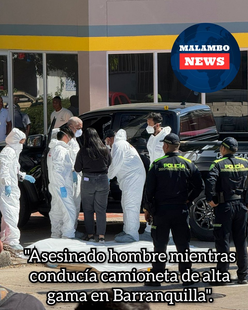 NewsMalambo's tweet photo. Mucha Atención Barranquilla.

Atentado a bala contra un hombre que conducía una camioneta negra en el sector de la Cr 38 con 70B, este jueves 12 de diciembre.
👨‍💻Imágenes sensibles. #Video 
Sigue el canal de Malambo News en WhatsApp: 👇 https://t.co/A8SO1pXdQr

MALAMBO NEWS 🗞 https://t.co/SMzkFTSAn9
