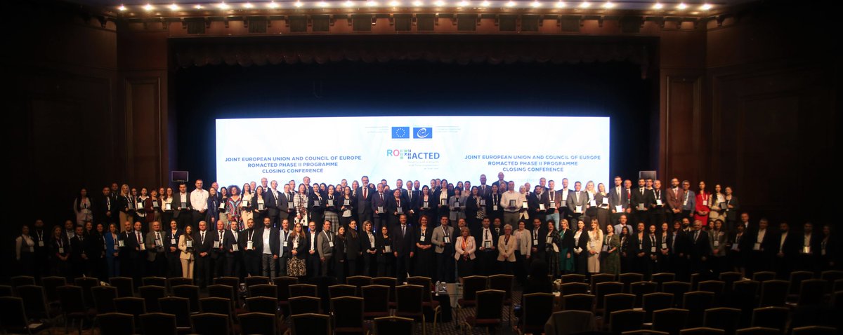CoE_Ankara's tweet photo. Since 2017, the #ROMACTED programme has achieved:
➡️ Empowerment of Roma communities
➡️ More inclusive and participatory local governance
➡️ Sustainable policies for Roma inclusion
Today, the EU and @coe #ROMACTED Programme Final Conference is taking place in Istanbul, Türkiye!
