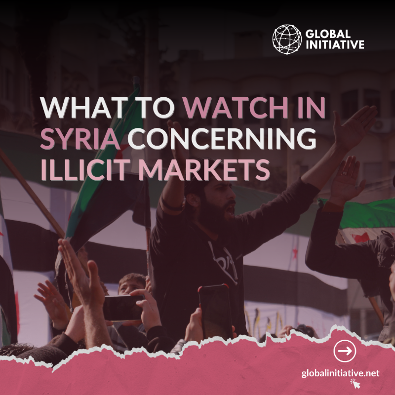 GI_TOC's tweet photo. Syria is in a state of flux and will be for the foreseeable future. 

❗️Illicit economies flourish in conditions of change and instability. 

🔭 Here are some criminal dynamics to watch.

Check Syria's country profile in our #OCIndex ⬇️