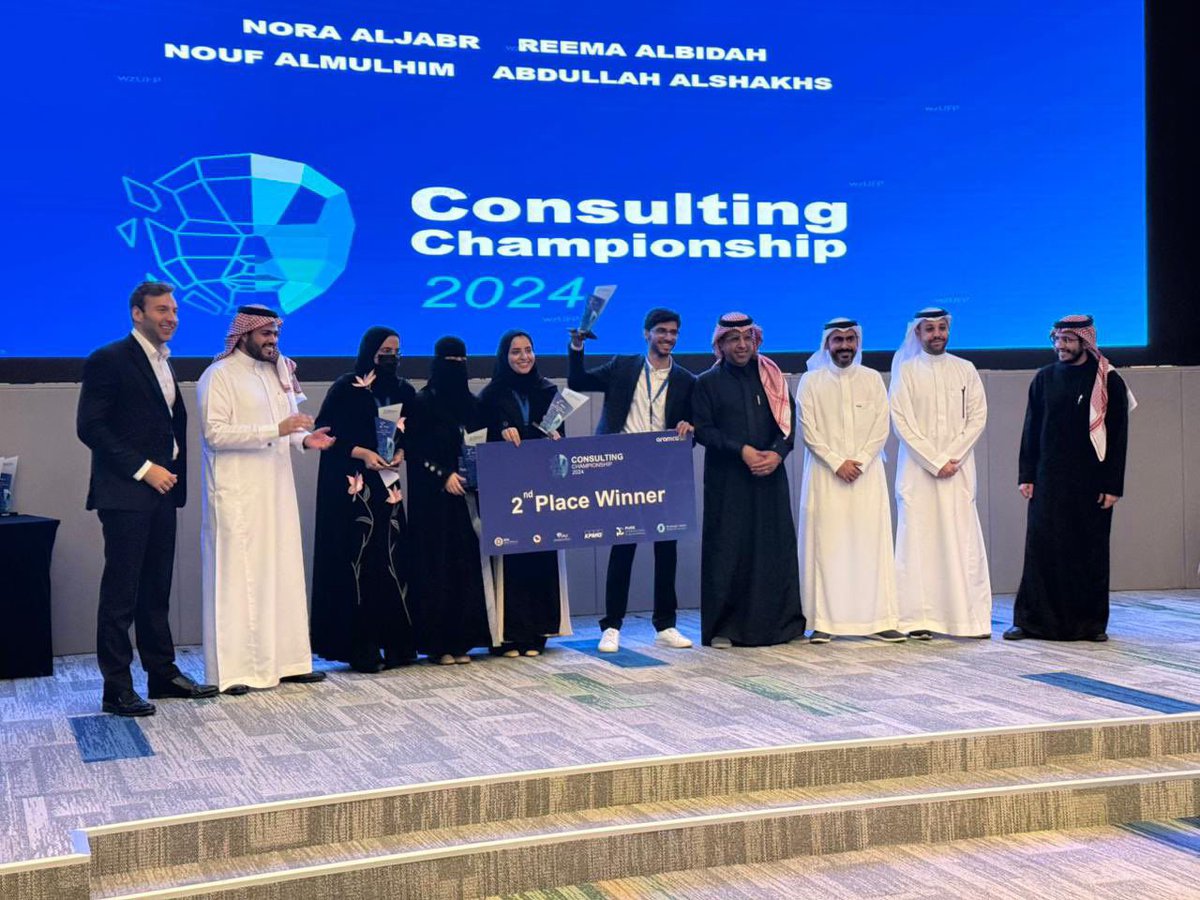 BusinessKFU's tweet photo. تهنئة|

تتقدم كلية إدارة الأعمال بخالص التهنئة و التبريكات 
للطالبة نورة احمد الجبر، 
من قسم نظم المعلومات الإدارية فوزها وفريقها  بالمركز الثاني في بطولة الاستشارات ٢٠٢٤ المقدمة من أرامكو وبدعم شركات استشارية ��المية وذلك بمشاركة اكثر من ٩٠٠ متقدم.

سائلين الله لها دوام التوفيق✨ https://t.co/I7Q2Xz27GJ