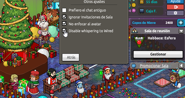 AstherixES's tweet photo. ⚠️ ¡ACTIVEN ESTA OPCIÓN EN HABBO!

Anteriormente mediante wired se podía hacer que leyera susurros, pero con la actualización de hoy se ha colocado la opción para desactivar que el wired pueda leerlos, se recomienda que la activen 💖

#HabboWired @Habbo @ESHabbo https://t.co/V76k3Ax9LL