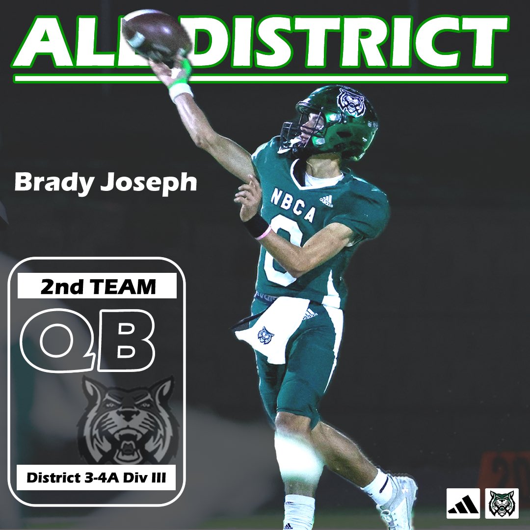 2nd Team All District - Offense

Quarterback: Sophomore Brady Joseph