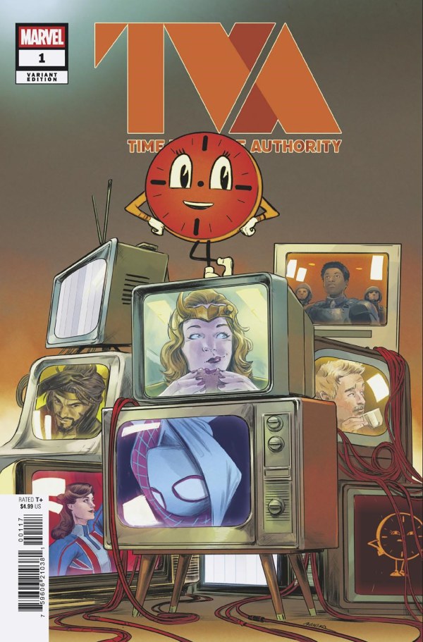 BuzzComics's tweet photo. Preview de TVA #1 (of 5) par Katharyn Blair, Pere Perez et GURU-eFX chez @Marvel #MarvelComics #TVA #Loki #MissMinutes #SpiderGwen #GhostSpider #CaptainPeggyCarter #TimeVarianceAuthority https://t.co/EpvmqwK2HO https://t.co/FW4B46d4GQ