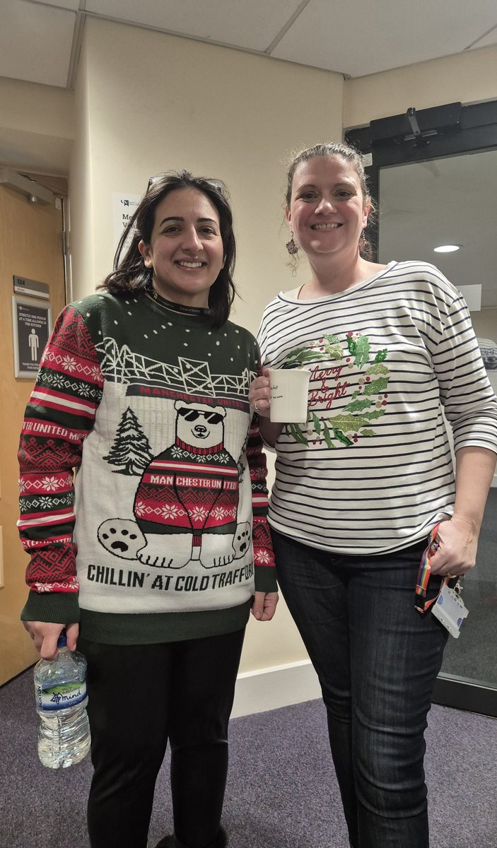 LDiegnan's tweet photo. Fabulous staff Christmas jumpers 🎄🎄🎄🎄 Nursing Team, Walsall campus. Save the Children  @donnasl8888 @HelenMarieBowen @JulieEv09370034 @lynnewalsall @mazp74 @NurseEd_MH @wlv_uni @wlvnursing @wlvuni_LD @DominicMccutch3 https://t.co/aFeDcRBBQv