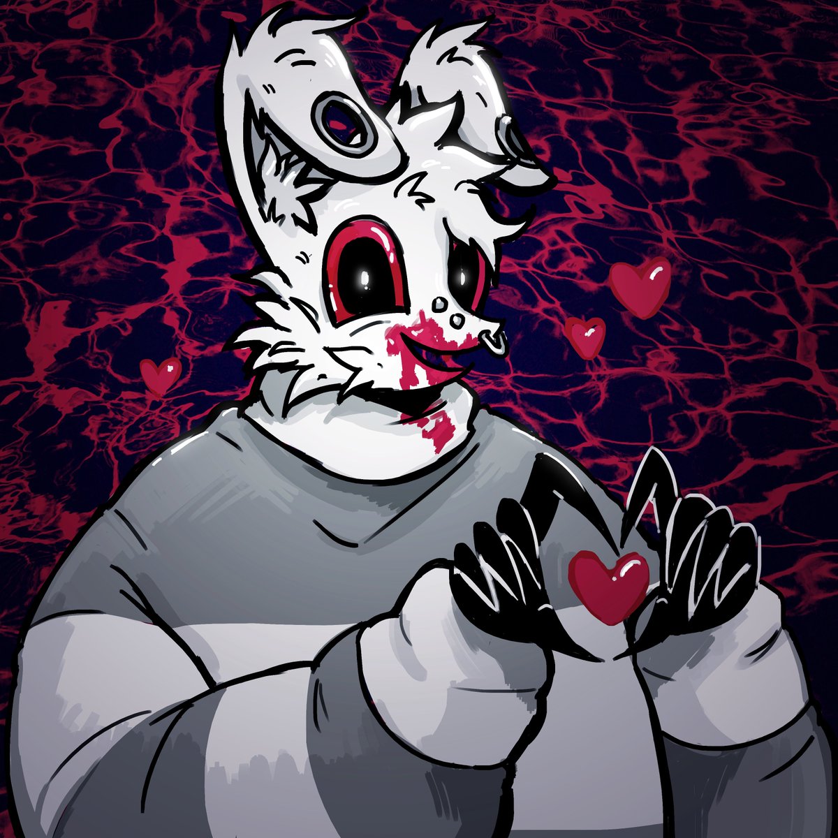 Drawing of Steak! I actually have a real-time video of me drawing this up on YouTube :D.
youtu.be/d8cy1mdjn7Q
♡ ♡ ♡
#bunnysteakhouse #oc #ocart #ocartwork #artwork #art #drawing #heart #creepy #creepydrawing #cartoonart #spookydrawing #creepycute #creepycuteart