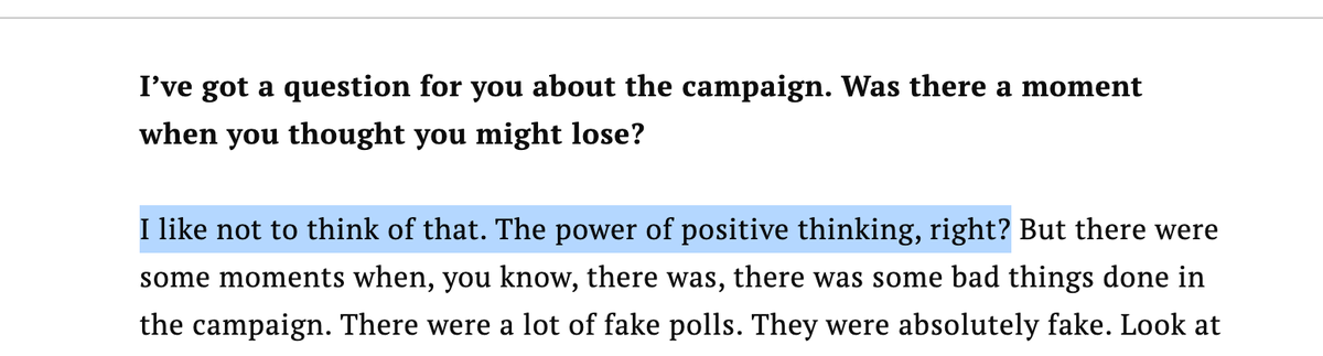 Trump manifesting his way into the White House