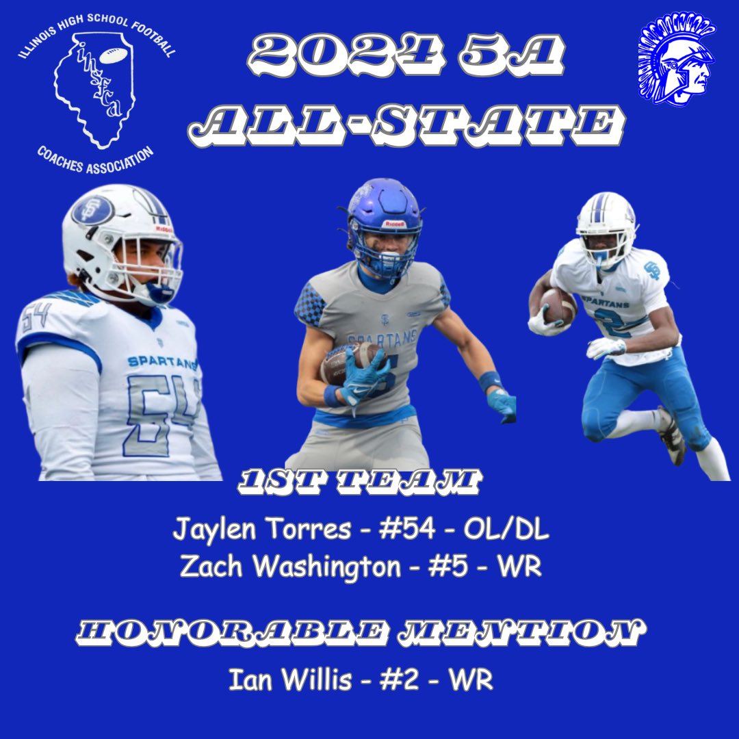 St. Francis HS Spartan Football🏈 (@sfhsfbwheaton) on Twitter photo Congrats to our 3 All-state selections! Proud of all that you have accomplished this year! #ALLIN <a href="/JaylenTorres54/">Jaylen Torres</a> <a href="/zach5washington/">Zachary Washington</a> <a href="/ianwillis0/">Ian Willis</a> Congrats to our 3 All-state selections! Proud of all that you have accomplished this year! #ALLIN <a href="/JaylenTorres54/">Jaylen Torres</a> <a href="/zach5washington/">Zachary Washington</a> <a href="/ianwillis0/">Ian Willis</a>