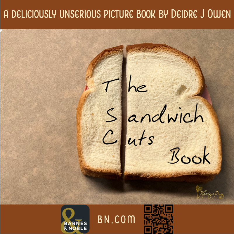 MannisonPress's tweet photo. Looking for something a little different this holiday season? How about a book about sandwiches!

THE SANDWICH CUTS BOOK
A deliciously unserious picture book by Deidre J Owen

Now available at Barnes &amp; Noble.

Links 👀👇 https://t.co/oiDjiy4GJd