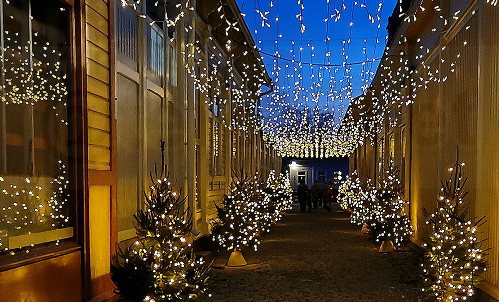 <a href="/raumafi/">Rauman kaupunki</a> <a href="/smaari/">Satu Saarinen</a> Tämä Vähäraastuvankadun kuusikuja lienee #PitsikaupunginJoulu'n kuvatuin kohde. Ja ihan syystä.
Oma kännykkä ei näköjään suostunut tarkentamaan valopisteisiin, joten otos jäi pehmeäksi, sorry.
Mutta eiköhän tuosta saa idean mistä on kyse.
#Rauma #joulu