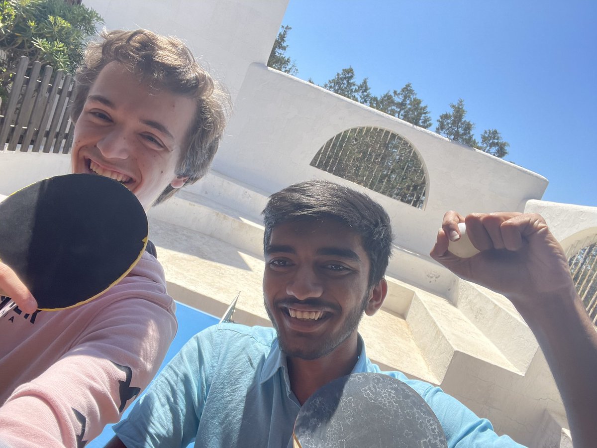 Wait so i beat a world champion in table tennis ha? 😛 
Very glad your work has paid off <a href="/DGukesh/">Gukesh D</a> 🙏 you can be proud of yourself !!! 💪