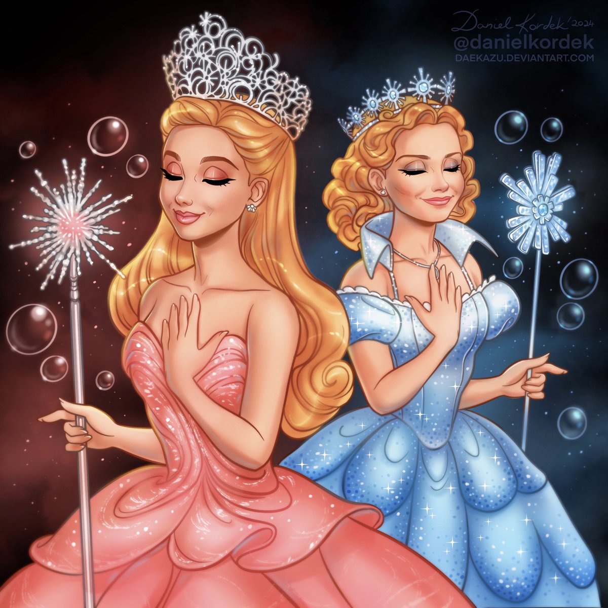 🩷Glinda from the Movie 
 ——— vs ——— 
 🩵Glinda from the Broadway Musical 
Are you team pink or team blue?  

#Glinda #Galinda #glindathegoodwitch #arianagrande #kristinchenoweth #wickedmovie #wicked #wickedmusical #wickedbroadway