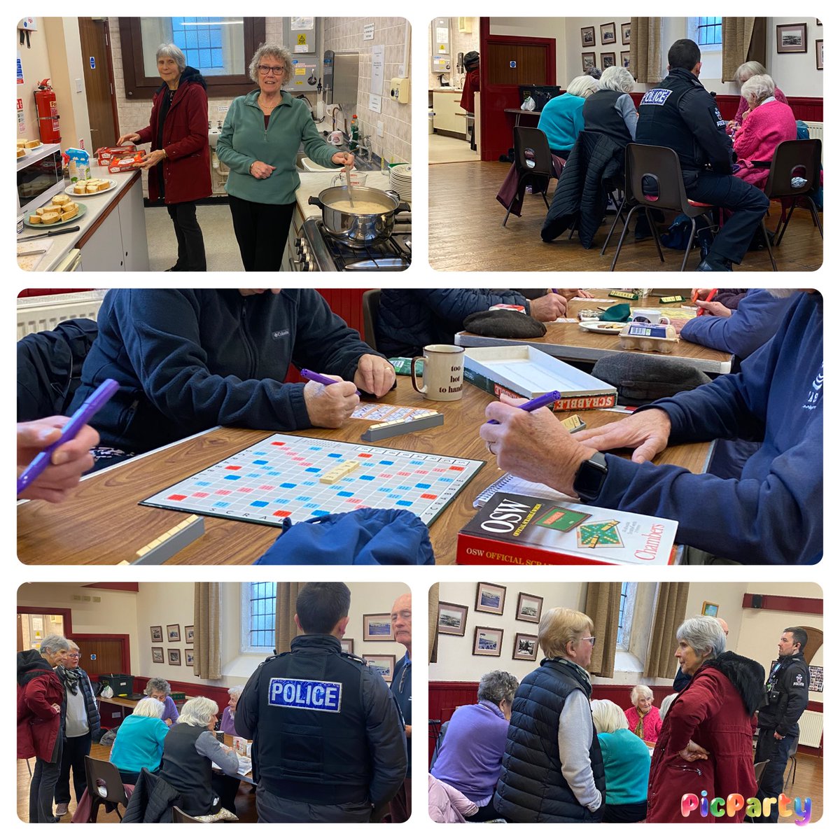 PCSO Debbie Hollinson (@pcso30747) on Twitter photo Today, PC Luke and me, popped into a <a href="/TavistockTASS/">TASS</a> gathering in Horrabridge. One of many regular social events run by the charity, enabling local elderly residents to socialise over lunch. #bingo #scrabble #soup #mincepies <a href="/TavistockPolice/">Tavistock Police</a>
<a href="/NWDevonPolice/">North and West Devon Police</a>
<a href="/ps_7003/">PS 7003 Ottley</a>
<a href="/DC_Police/">Devon & Cornwall Police</a> Today, PC Luke and me, popped into a <a href="/TavistockTASS/">TASS</a> gathering in Horrabridge. One of many regular social events run by the charity, enabling local elderly residents to socialise over lunch. #bingo #scrabble #soup #mincepies <a href="/TavistockPolice/">Tavistock Police</a>
<a href="/NWDevonPolice/">North and West Devon Police</a>
<a href="/ps_7003/">PS 7003 Ottley</a>
<a href="/DC_Police/">Devon & Cornwall Police</a>