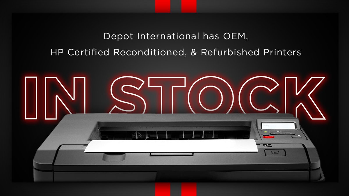 Depot International has the printers and parts needed to keep your business running. HP Certified Refurbished printer parts are ready to ship to you. Find parts here: bit.ly/41vBmhh #printers #parts