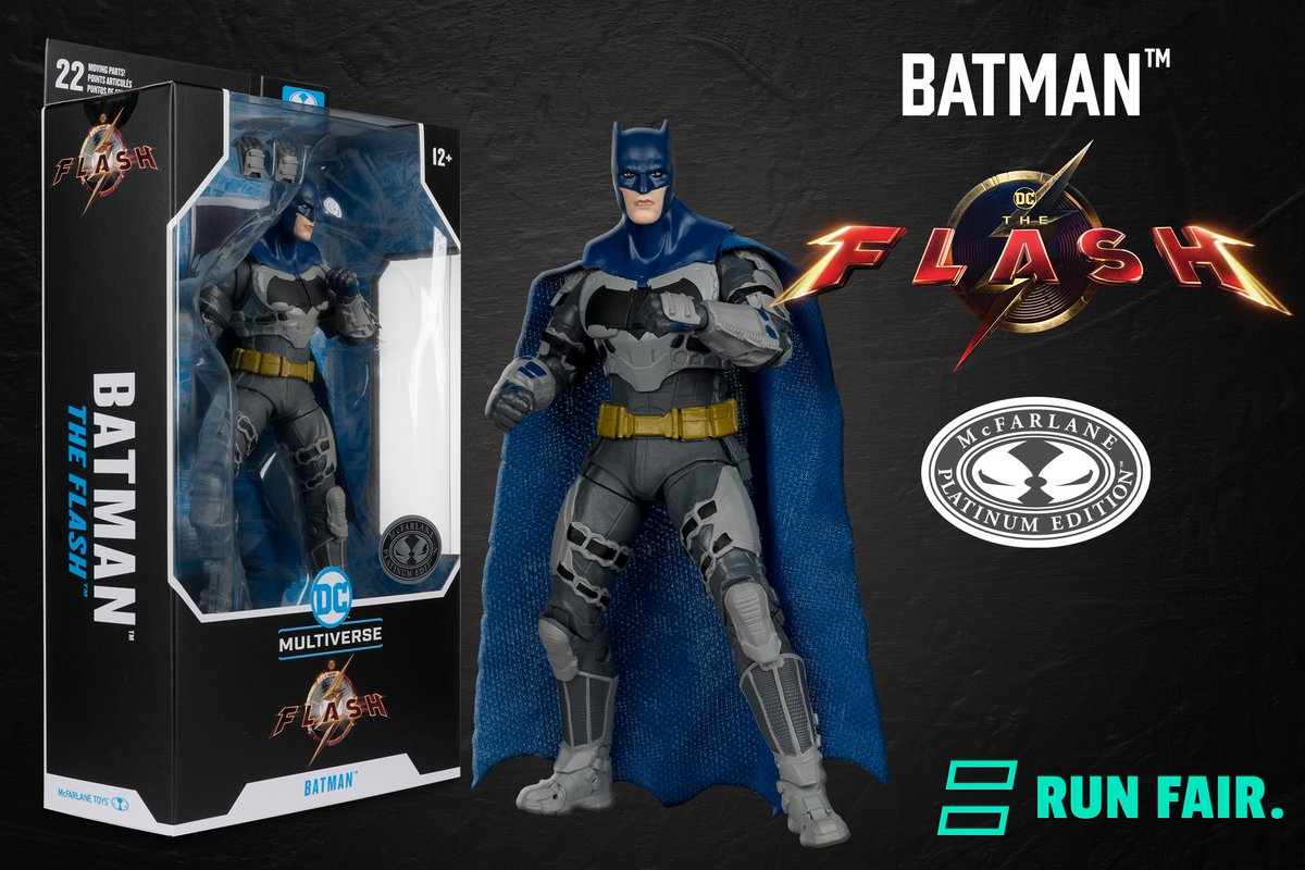 mcfarlanetoys's tweet image. Batman (The Flash Movie⚡️) Blue &amp;amp; Grey Platinum Edition now live on EQL!
Enter Today:
➡️mcfarlane.runfair.com/en-US/us/batma…

#McFarlaneToys #McFarlaneToysStore #theflashmovie @theFlash #Batman @Batman #RunFair @EQLofficial