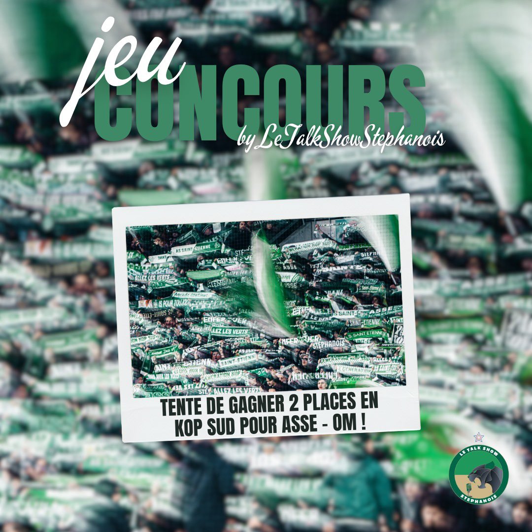 JEU CONCOURS 🍀🎁
Pour la réception de l’OM en Coupe de France, on t’offre 2 places en Kop Sud.
Pour participer, tu dois :
- Liker ce post
- Partager
- Commenter « Je participe »

Tirage vendredi 20 au soir.
Bonne chance 🍀