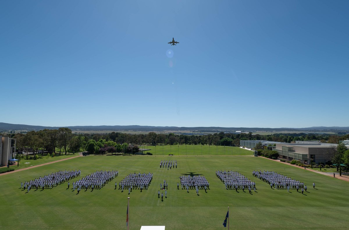 DefenceAust's tweet photo. Congratulations to the 2024 graduates of the @ComdtADFA. 👏The graduates represent the quality education & training provided by ADFA across a number of disciplines to prepare them to serve in the domains of maritime, land, air, space & cyber. #YourADF https://t.co/MWMWV63TLZ