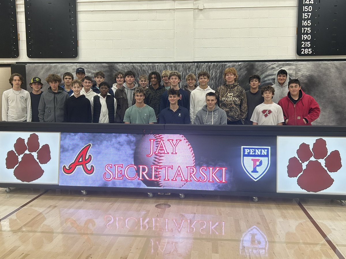 Asheville High School Baseball (@ashevillehighb1) on Twitter photo Congratulations to Jay Secretarski <a href="/JaySecretarsk1/">Jay Secretarski</a>
Today he made his commitment to the Wharton School of Business at the University of Pennsylvania <a href="/PennBaseball/">Penn Baseball</a> Congratulations to Jay Secretarski <a href="/JaySecretarsk1/">Jay Secretarski</a>
Today he made his commitment to the Wharton School of Business at the University of Pennsylvania <a href="/PennBaseball/">Penn Baseball</a>