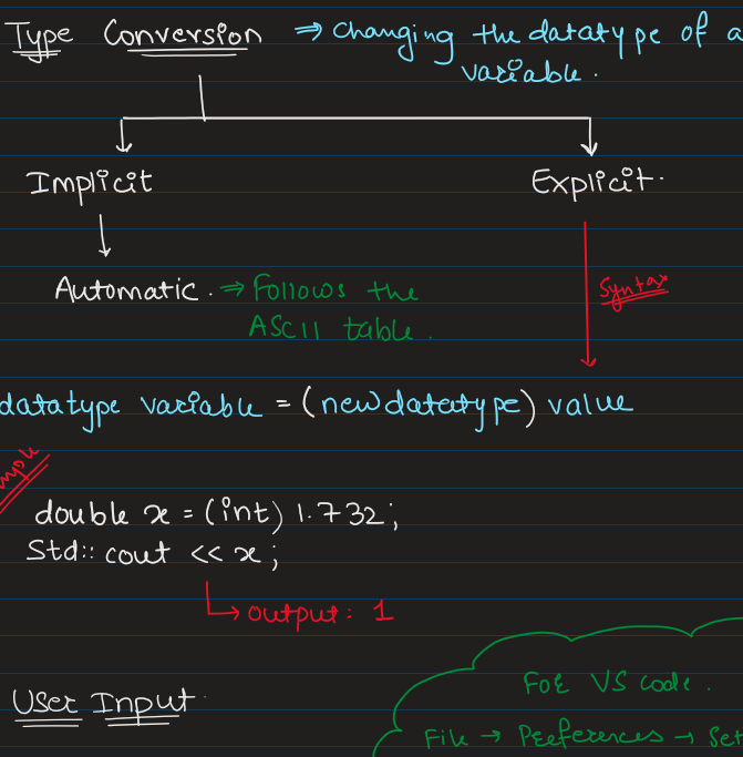 maybe_hiren's tweet image. Day 27:
Finally started #Cpp. 
#BroCode always helps.
Learnt #namespaces #typedef #typeconversation #userinputs
I&apos;ve not been consistent lately, I have pushed my limits but it&apos;s not enough
Trying waking up early in the morning and finishing up with CPP at the start of the day.