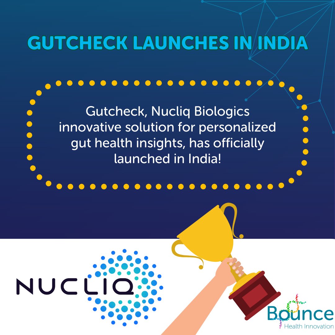 Gutcheck, <a href="/NucliqB/">Nucliq Biologics</a> innovative solution for personalized gut health insights, has officially launched in India! 🇮🇳 

This marks a major milestone in bringing cutting-edge health technology to a whole new audience. Congratulations to the Nucliq team on this incredible expansion! 🌏