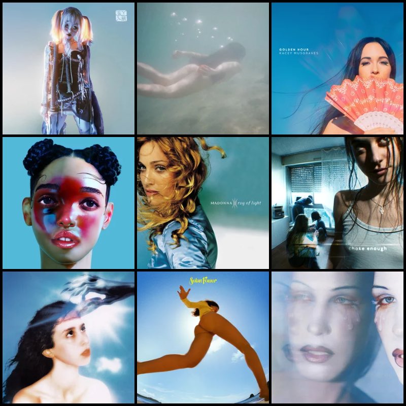 light blue albums 🩵