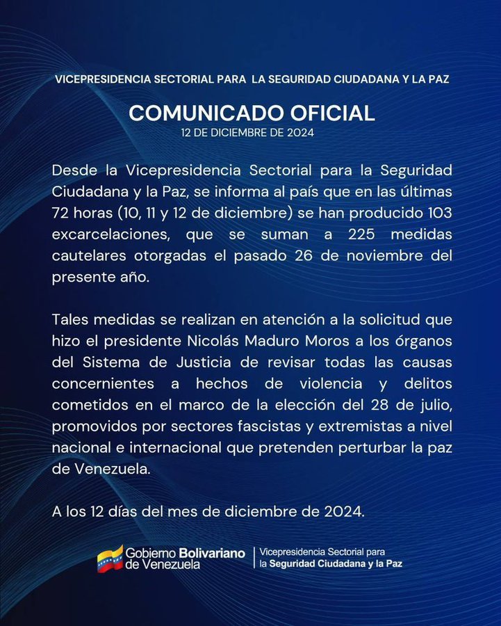SonPolemicas's tweet photo. Ninguno de los Guarimberos-Terroristas liberados recientemente, tiene "libertad plena", tienen medidas cautelares y están bajo presentación.
Al que reincida, que le metan 30 años de prisión y boten la llave, ya basta de tantos "perdones" a delincuentes. https://t.co/pTTr5vUl2p