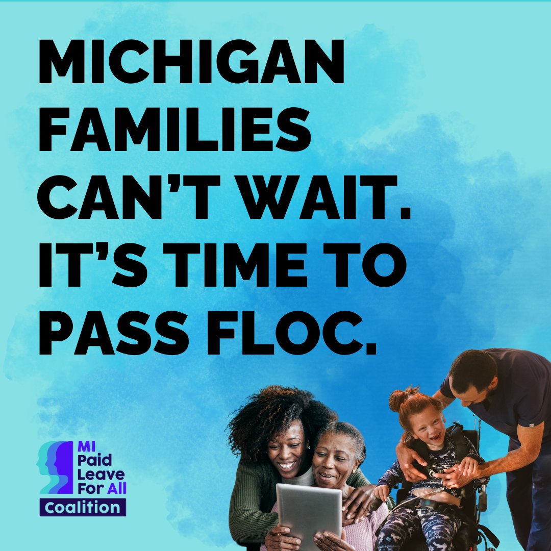 RisingVoicesAAF's tweet photo. Progress on the Family Leave Optimal Coverage (FLOC) bill has been stagnant while Michiganders are still struggling to take care of their families. 😣We deserve PAID time off when it’s time to take care of ourselves and loved ones. 

#PassFLOC #MILeg #PaidLeaveNow #MIFLOC https://t.co/z48a87p5PX