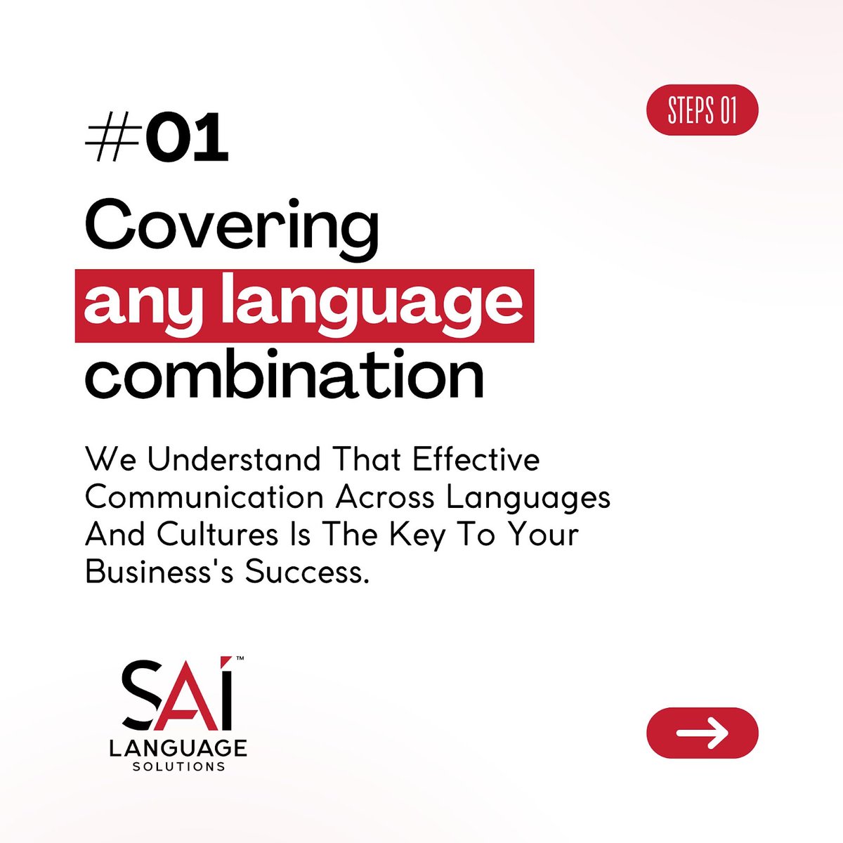 language_sai's tweet image. At SAI, we know that seamless communication across languages and cultures is essential for business success.

💬 That’s why we provide expert translation services tailored to your unique requirements.
-
🌐 sailanguage.com 
.
.
.
.
#SAILanguageSolutions #Language #Global