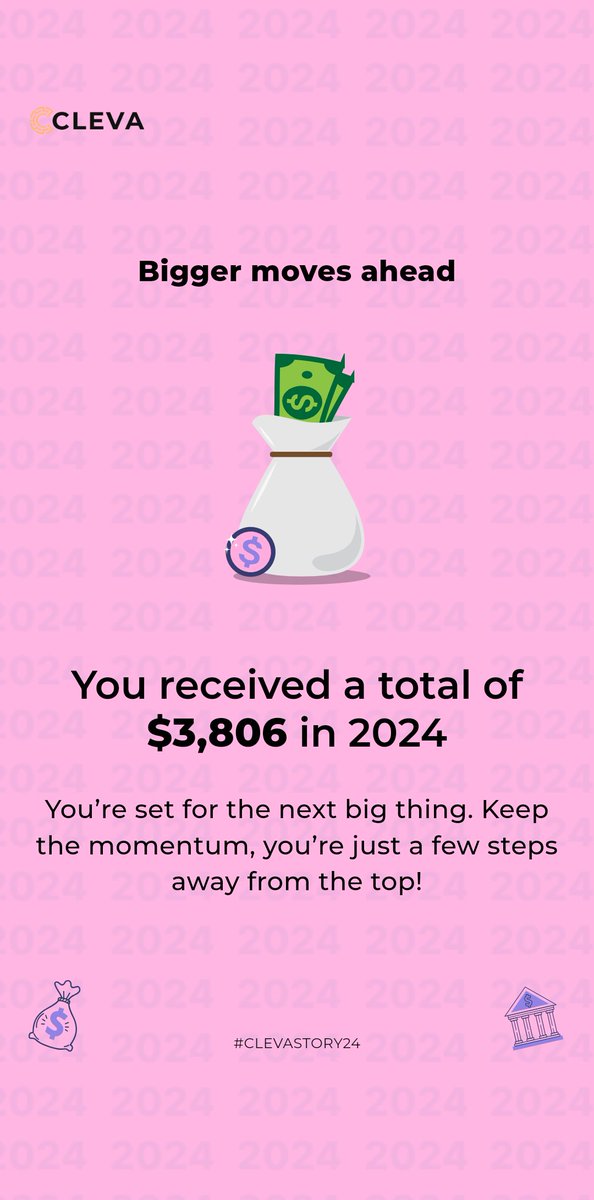 scalewithmujeeb's tweet photo. Money really flies! π I just discovered this on my 2024 #CLEVASTORY. You should get in on this too! Start here: https://t.co/uZf1tWwtEH
@clevabanking https://t.co/WP1dT4ex9s