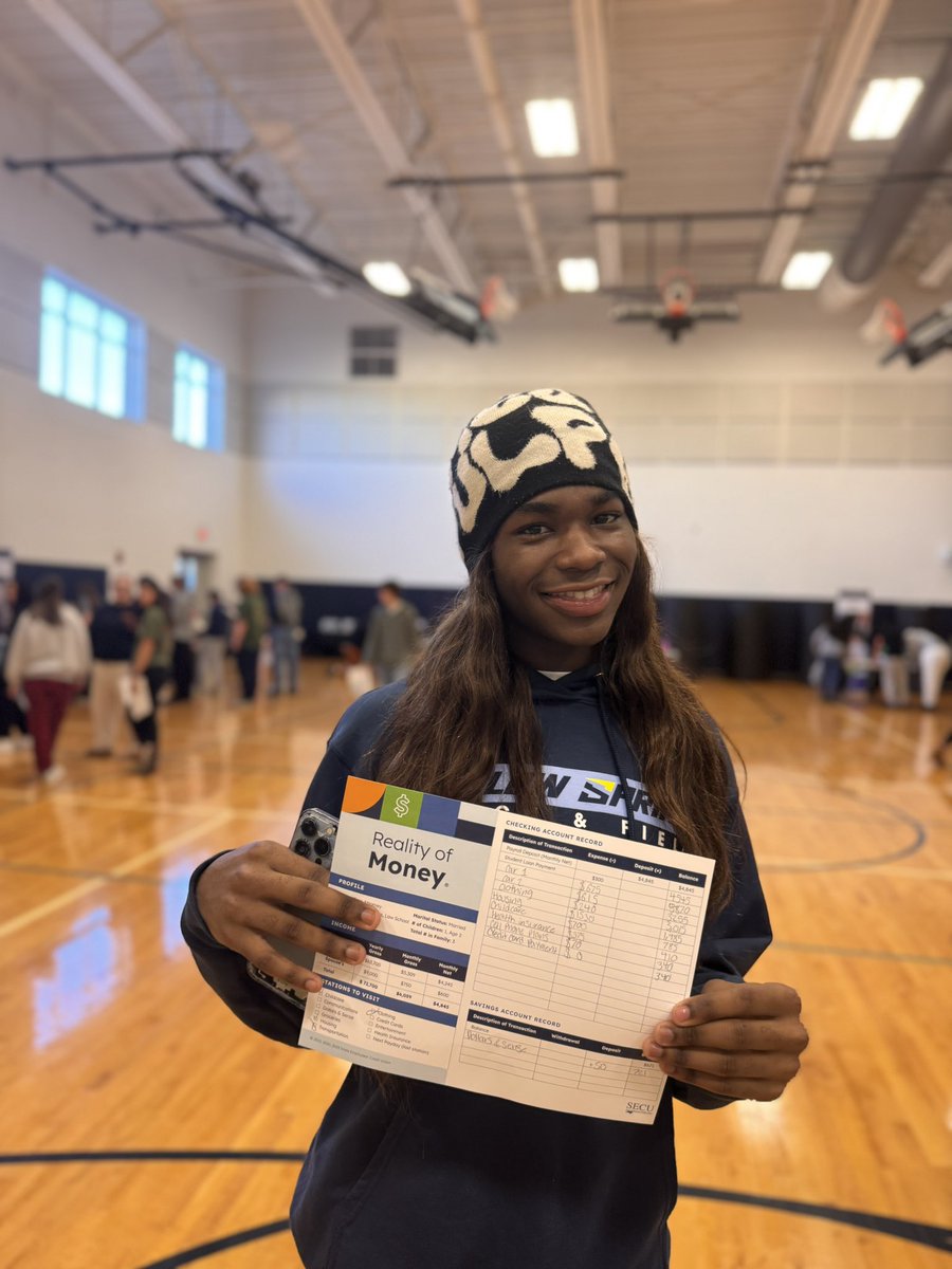 MrsGatesCDC's tweet photo. @WillowSpringHS hosted the @ncsecu Reality of Money event for all the Senior economics and personal finance students! Students learned how important education is and how expensive kids can be 😂 https://t.co/y1d6L6XCAZ