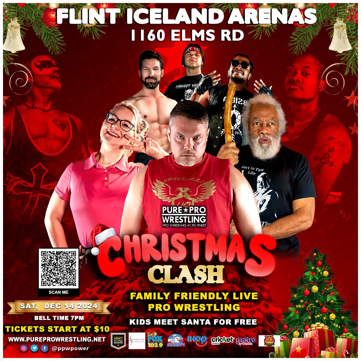 PPWPower's tweet photo. 🔥 TOMORROW! The Hades Memorial Battle Royal at Christmas Clash at Servpro Sports Complex in #Flint ! 🔥 In honor of PPW legend Tony “Hades” Tindle—who will survive the chaos? 💪 Tickets start at $11!

🎟️ https://t.co/B8lWTqpExQ

#prowrestling #michigan #wrestling https://t.co/wWEcyUSvD0