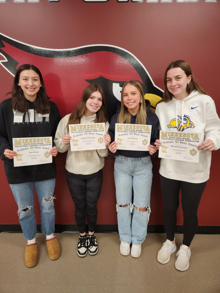 FAScards's tweet photo. Congratulations to Ellie Ortega, Haleigh Grotzinger, Ava Rodning, &amp; Meredith Nemmers  on Class AA Academic All State for Volleyball https://t.co/Jre9XHM1JQ