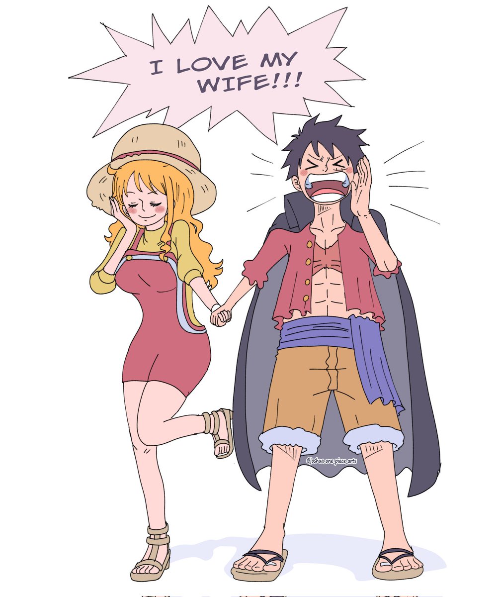 ❤️🧡 #ルナミ #luffyxnami