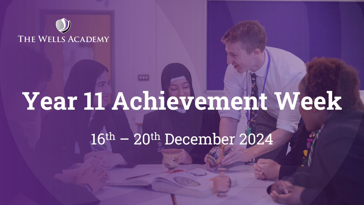 TheWellsAcademy's tweet photo. Thank you to all our Year 11 families who joined us for our Parents’ Evening tonight.
Next week is Year 11 Achievement Week!
We have plans in place to support all students to improve their grades.
Students need to be #InSchoolOnTime to achieve! See you tomorrow at 8.20am! https://t.co/voguN7kUot