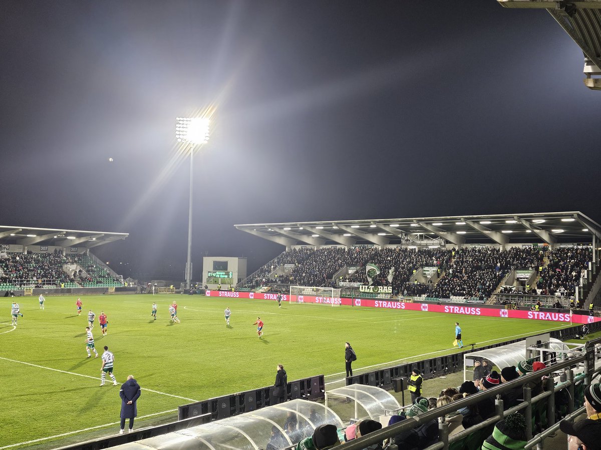 Great to here in <a href="/tallaghtstadium/">Tallaght Stadium</a> tonight. Come on <a href="/ShamrockRovers/">Shamrock Rovers FC</a>! Ádh mór oraibh!